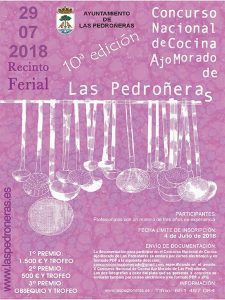 Cocineros de toda España competirán por el primer premio del X Concurso Nacional de Cocina `Ajo Morado de Las Pedroñeras´
