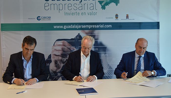 Diputación, Ayuntamiento y CEOE-Cepyme Guadalajara unen fuerzas para que Guadalajara sea receptora de nuevos proyectos empresariales