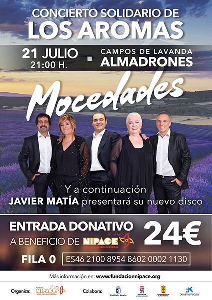Diputación de Guadalajara se vuelca con Fundación NIPACE colaborando en la organización del concierto solidario ‘Los Aromas’