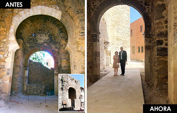 Doménech aclara al PSOE que la Puerta de las Eras de la muralla de Cañete ha sido inaccesible desde hace décadas