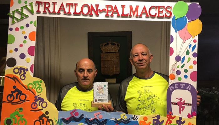 El Triatlón de Pálmaces reconoce la colaboración de la Diputación de Guadalajara en su XXV aniversario