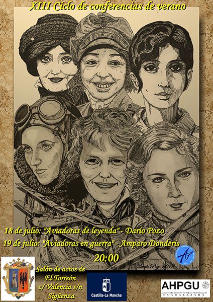 El XIII Ciclo de Conferencias de Archivo de Guadalajara se dedicará a las pioneras de la aviación