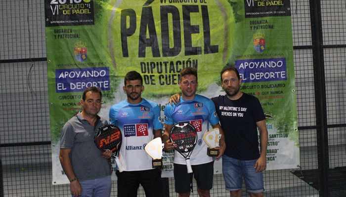 Gregorio Escribano, César Carrillo, Elsa Pérez y Teresa Gonzalo reeditan triunfo en el Villa de Quintanar del Rey de Pádel