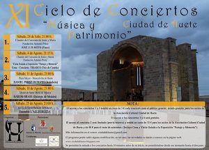 La Asociación Cultural Ciudad de Huete presenta su XI Ciclo de Conciertos Ciudad de Huete “Música y Patrimonio”