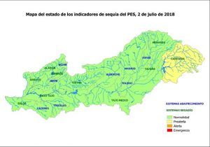La Confederación decreta la situación de prealerta en los embalses de cabecera del Tajo