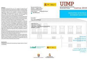 La sede de la UIMP en Cuenca acoge el curso Innovation in Bilingual Secondary Education