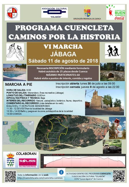 La VI Marcha Caminos por la Historia llega este sábado a Jábaga