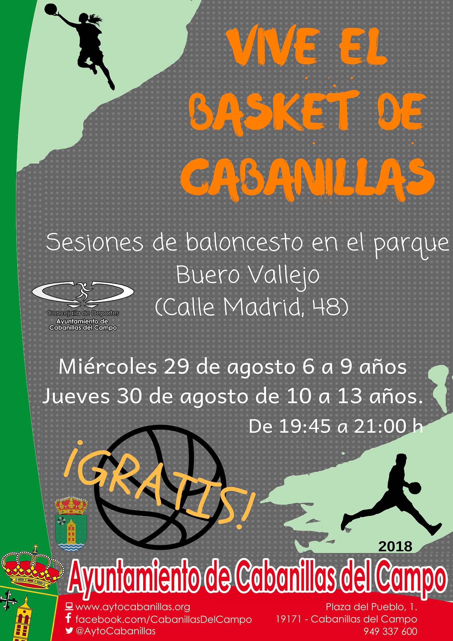 Cabanillas del Campo y las jornadas abiertas de baloncesto para chicos y chicas de 6 a 13 años