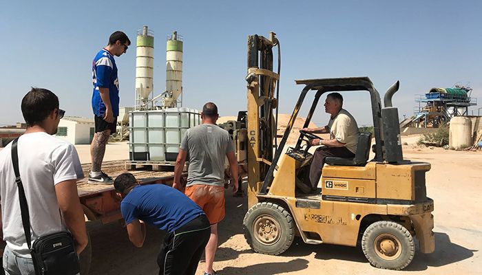 Cerca de 20 alumnos se forman en San Clemente para obtener el carné de carretilla y dumper