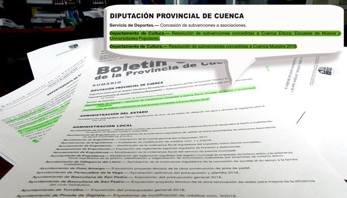 Diputación de Cuenca otorga 170.000 euros en ayudas para la formación y dinamización cultural en 131 municipios
