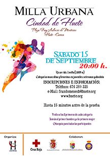 El sábado 15 de septiembre tendrá lugar la Milla Urbana Ciudad de Huete 2018