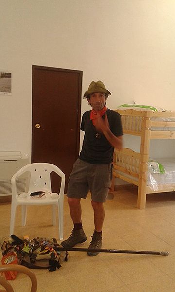 La Casa del Peregrino de La Alberca de Záncara acoge a Enrique Balsera, el peregrino más famoso de España