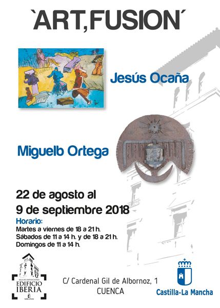 Los artistas Miguel B .Ortega y Jesús Ocaña expondrán a la Sala Iberia de Cuenca hasta el 9 de septiembre 3 Los artistas Miguel B .Ortega y Jesús Ocaña expondrán a la Sala Iberia de Cuenca hasta el 9 de septiembre