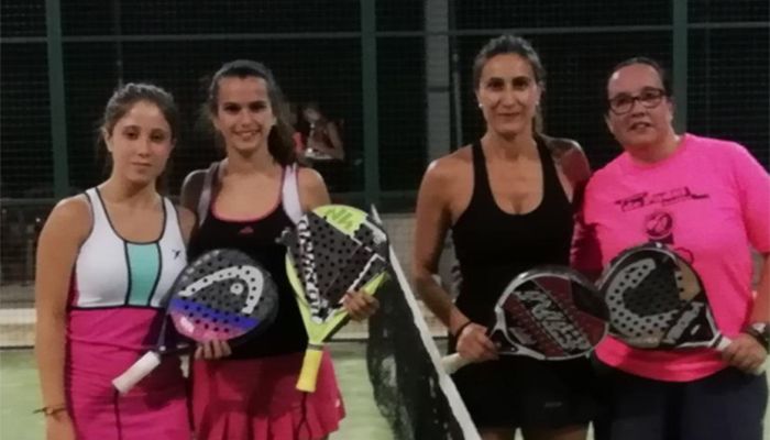 María Tirado y M. José Santiago y Guillermo Madrid y David Cabrera vencieron en la VI Torneo de Pádel “Los Molinos”