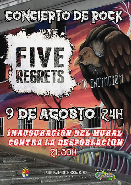 Portalrubio de Guadamejud inaugura su ‘Mural contra la Despoblación’ presentando a sus “nuevos vecinos” en un concierto de rock 3 Portalrubio de Guadamejud inaugura su ‘Mural contra la Despoblación’ presentando a sus “nuevos vecinos” en un concierto de rock