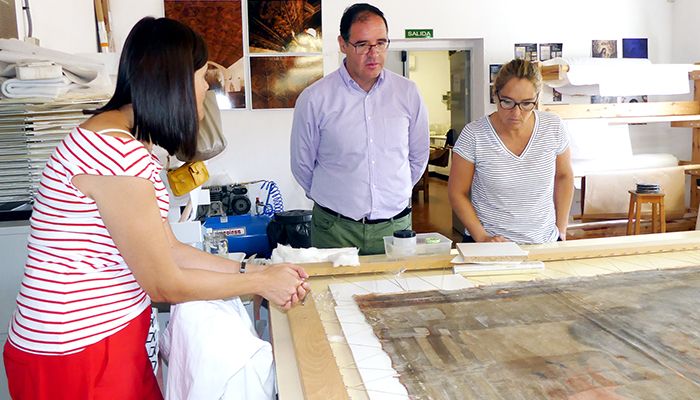 Prieto subraya la intensa actividad del Centro de Conservación y Restauración de la Diputación