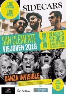 Sidecars y Danza Invisible, este domingo en San Clemente