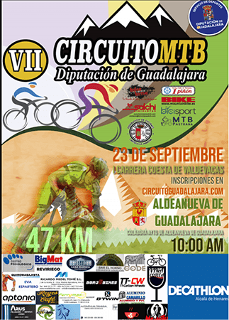El domingo 23 en Aldeanueva de Guadalajara, séptima prueba del Circuito MTB Diputación de Guadalajara 1 El domingo 23 en Aldeanueva de Guadalajara, séptima prueba del Circuito MTB Diputación de Guadalajara