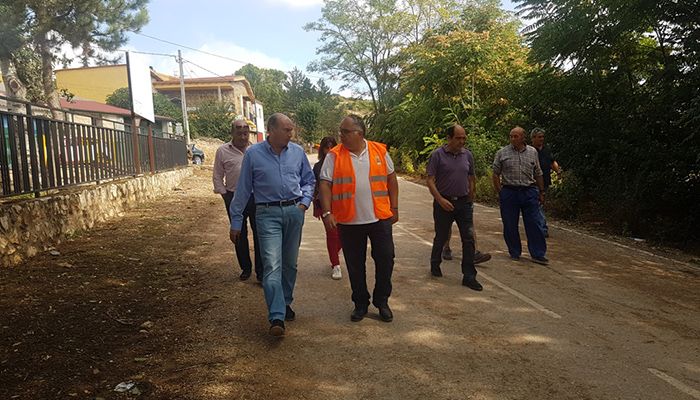 El presidente de la Diputación visita los pueblos afectados por el temporal de esta noche en Guadalajara
