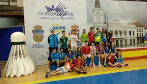 Excelentes resultados de los deportistas de Guadalajara en el Máster Nacional de Bádminton sub-15 y sub-19