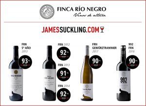 Finca Río Negro logra 93 puntos en la prestigiosa publicación americana James Suckling