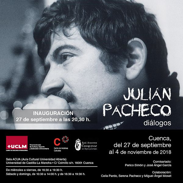 Julián Pachecho diálogos, en la Sala Acua con la colaboración de la RACAL