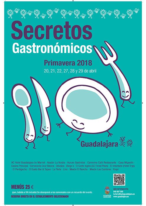 La Concejalía de Turismo de Guadalajara prepara la edición de otoño de los Secretos Gastronómicos