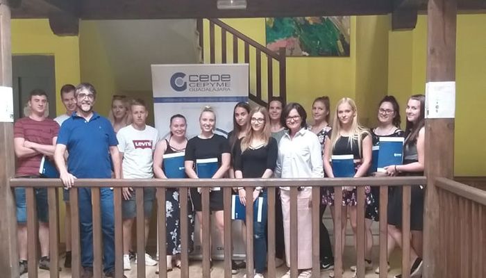 La delegación de Sigüenza de CEOE-Cepyme Guadalajara recibe a un grupo de estudiantes de Praga