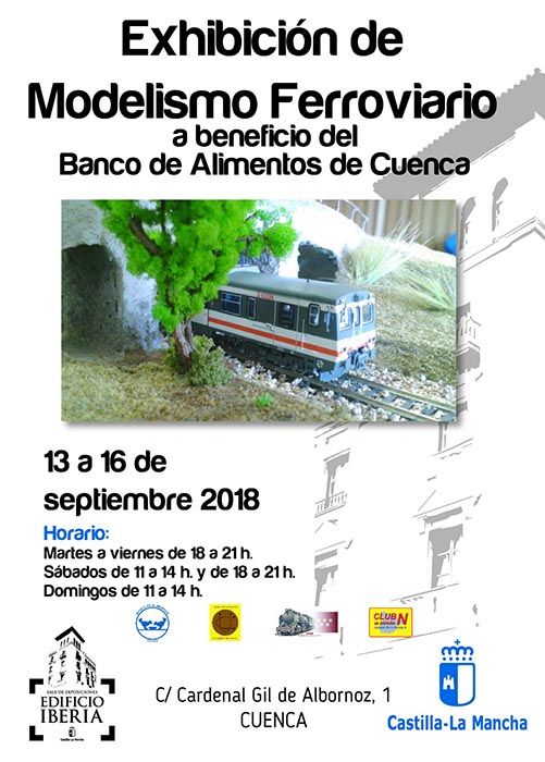 La Sala Iberia de Cuenca acogerá una exhibición de modelismo ferroviario con carácter benéfico