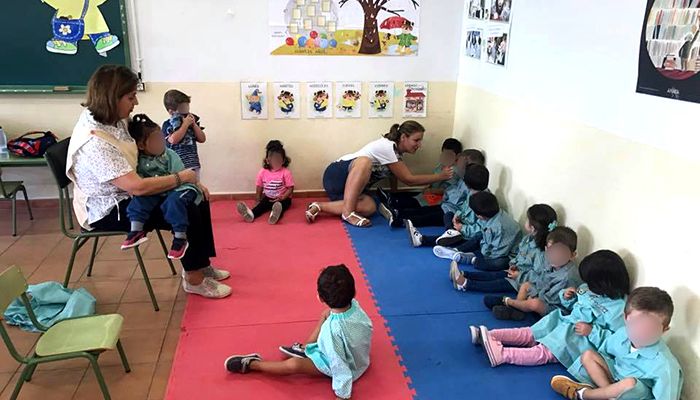 Los alumnos de Infantil del colegio Rafael López de Haro retoman su actividad lectiva con normalidad en el CEPA