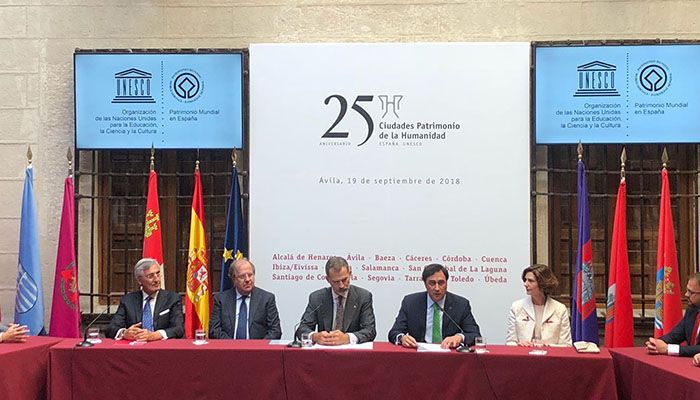 Mariscal destaca ante el Rey Felipe VI la defensa y promoción del Patrimonio del Grupo