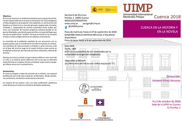 Nuevo encuentro en la UIMP de Cuenca con Escritores con la Historia