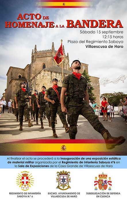 Villaescusa de Haro acoge un acto de Homenaje a la Bandera el próximo sábado 15 de septiembre