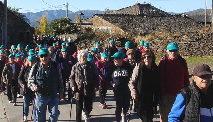 Cerca de 200 mayores se acercan a los ‘pueblos negros’ de Guadalajara a través del programa de rutas senderistas