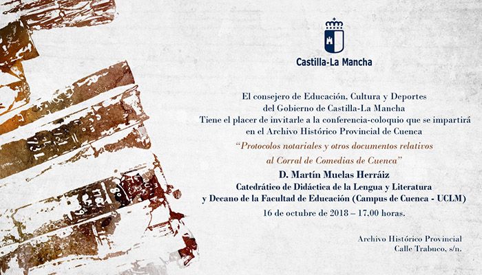 Cuenca tuvo corral de comedias te lo contarán todo en las conferencias del Archivo Histórico