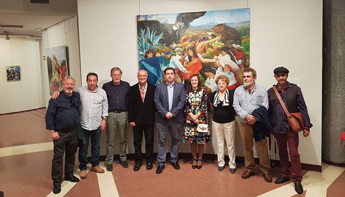 Doménech arropa al Grupo Arte 6 en su primera exposición en Madrid