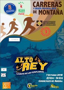 El domingo 7 de octubre, V Carrera por Montaña Alto Rey, quinta prueba del Circuito que organiza la Diputación de Guadalajara