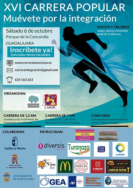 Guadalajara acoge la XVI Carrera popular “Muévete por la integración”
