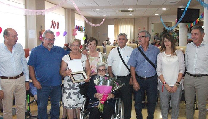 Anacleta Llorente llega a los cien años en Sigüenza
