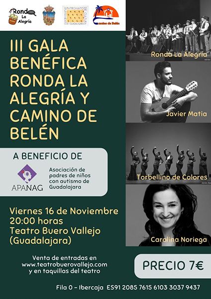 Aún quedan plazas dispibles para poder asistir a la II Gala Benéfica Ronda La Alegría y Camino de Belén