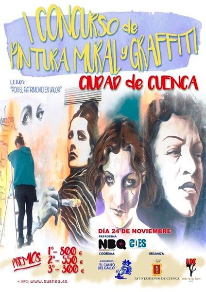 El jurado del Concurso de Graffitis selecciona doce propuestas que se plasmarán en varios espacios públicos de Cuenca 1 El jurado del Concurso de Graffitis selecciona doce propuestas que se plasmarán en varios espacios públicos de Cuenca