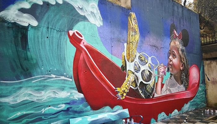 El jurado del I Concurso de Graffiti otorga el primer premio a la obra de Mr. Trazo, ‘Patrimonio natural’