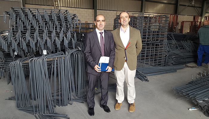 El presidente de CEOE-Cepyme Tarancón visita empresas de construcción ubicadas en la comarca
