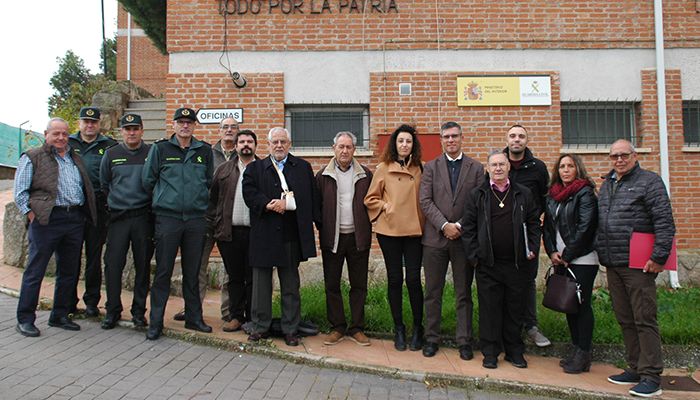 El subdelegado del Gobierno de Guadalajara visita el cuartel de la Guardia Civil de Humanes