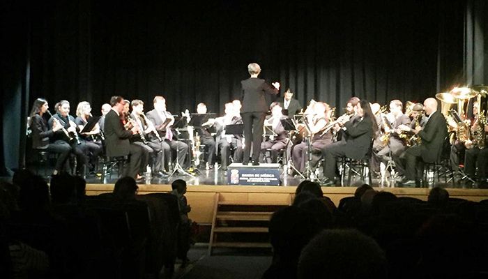 La Banda de la Diputación ofreció un animado concierto en Cabanillas