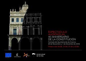 La Junta lleva a Cuenca un video mapping conmemorativo del 40 aniversario de la Constitución los días 30 de noviembre y 1 de diciembre 