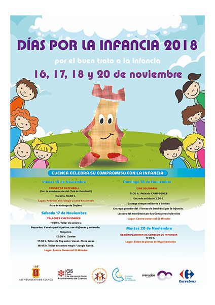 La Semana de la Infancia ofrece en Cuenca numerosas actividades para concienciar sobre los derechos de los niños