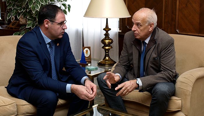 Primer encuentro institucional del subdelegado del Gobierno en Cuenca con el presidente de la Diputación Provincial