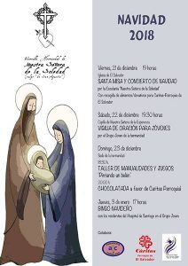 Conciertos navideños, iniciativas solidarias y devoción centran las actividades de Navidad de la Soledad de San Agustín
