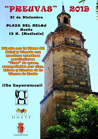 El Ayuntamiento de Huete convoca a todos los optenses a tomar las "preuvas" en la Plaza del Reloj 3 El Ayuntamiento de Huete convoca a todos los optenses a tomar las preuvas en la Plaza del Reloj